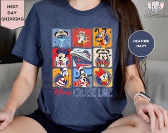 Cute Disney Cruise Line Mickey and Friends Shirt, Disney Family Cruise Tee, Cruise Line Tee, Wish Fantasy Magic Wonder