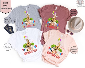 Farm Birthday Shirt, Personalized Farm Family Matching Birthday T-Shirt, Farm Theme Birthday T-Shirt, Barnyard Birthday