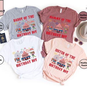 Carnival Birthday Shirt, Ring Leader Birthday Shirt, Matching Family Birthday Tee, Main Attraction Shirt, Birthday Crew, Carnival Party