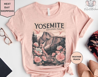 Yosemite Shirt, Yosemite National Park Shirt, Yosemite Wildflower Shirt, Yosemite Girl Shirt, Floral Yosemite Shirt