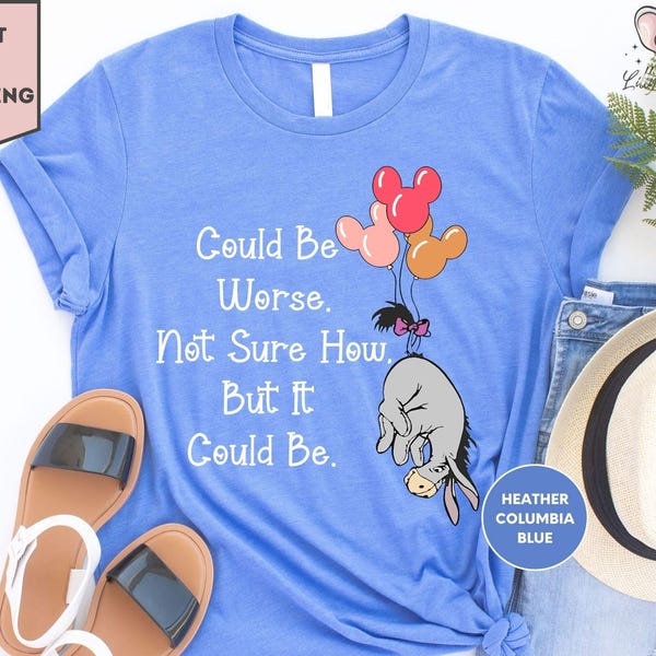 Disney Winnie de Pooh Iejoor kan erger zijn, weet niet hoe, maar het kan zijn T-shirt, Disney-shirt familievakantie, Disney-cadeaus