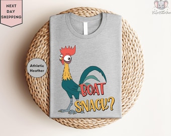 Boat Snack Hei Hei Shirt, Disney Snacks Shirts, I'm Here For The Snacks shirt, Disney Moana Shirt, Moana Chicken Shirt, Hei Hei Shirt