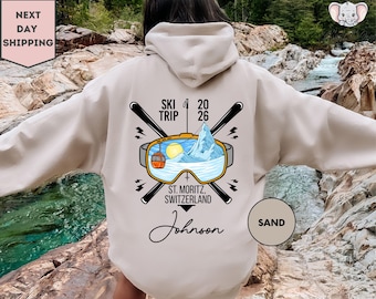 Custom Family Ski Vacation Sweatshirt, Ski Weekend Trip, Custom Ski Vacation Sweat, Ski Trip 2026, Ski Sweatshirt