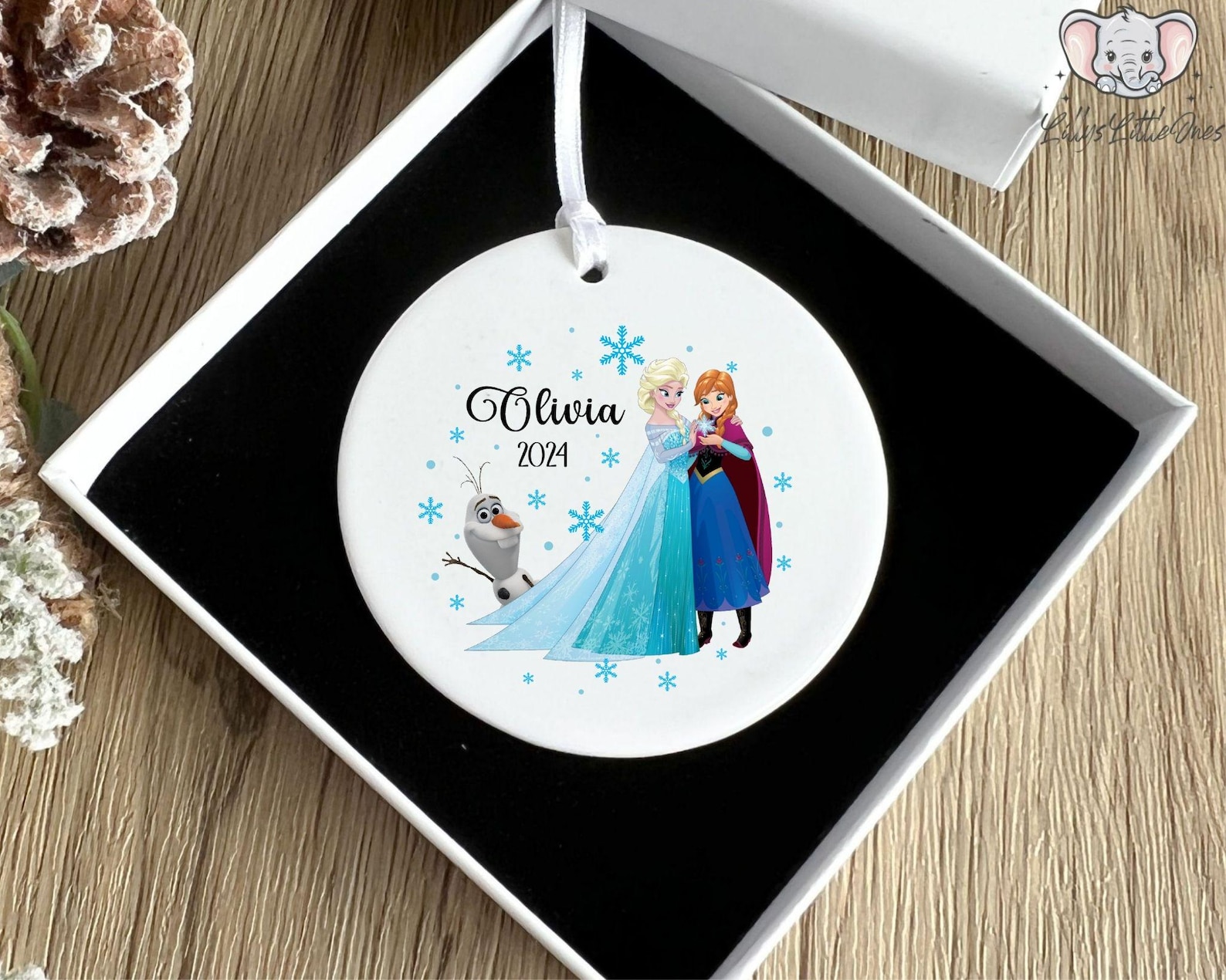 Custom Frozen Ornament, Custom Elsa Christmas Gift, Disney Frozen ...