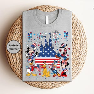 Mickey and Friends 4th July 2026 Shirt, Disney Independence Day Tee, Disneyland Family, Walt Disney World T-shirt image 2