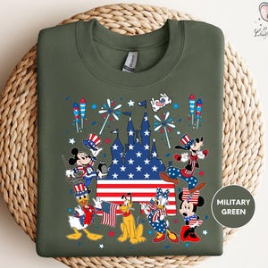 Mickey and Friends 4th July 2026 Shirt, Disney Independence Day Tee, Disneyland Family, Walt Disney World T-shirt image 3