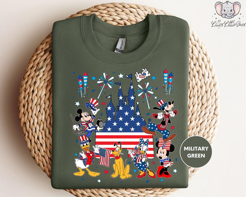 Mickey and Friends 4th July 2026 Shirt, Disney Independence Day Tee, Disneyland Family, Walt Disney World T-shirt image 3