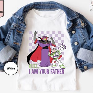 a white t - shirt with an image of a cartoon character on it