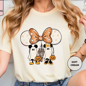 Mickey Minnie Ghost Shirt, Disneyland Halloween Castle Shirt, Minnie Halloween Shirt, Mickey&#39;s Not So Scary Halloween Party Shirt