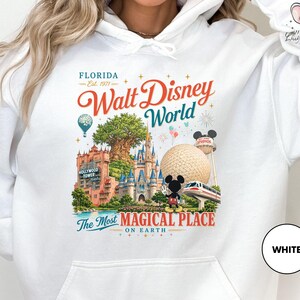 Walt Disney World Shirt, Vintage Magic Kingdom Epcot Hollywood Studios Animal Kingdom Shirt, Family Vacation Matching Disneyworld Tee imagem 2