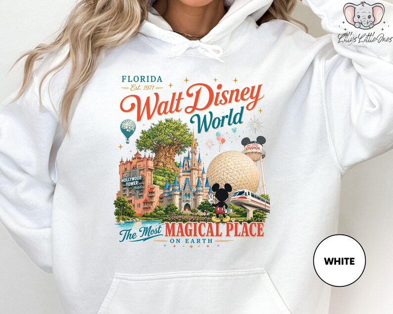 Walt Disney World Shirt, Vintage Magic Kingdom Epcot Hollywood Studios Animal Kingdom Shirt, Family Vacation Matching Disneyworld Tee imagem 2