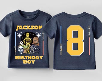 Star Wars Birthday Boy Shirt, Disney Birthday Tee, Galaxy Wars Birthday Party T-shirt, Custom Birthday Boy Shirt