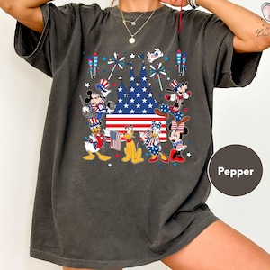 Mickey and Friends 4th July 2026 Shirt, Disney Independence Day Tee, Disneyland Family, Walt Disney World T-shirt image 1