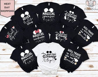 Magic Coordinator Family Shirts, My First Disney Trip Shirt, Disney Family Shirts Funny, Disney Matching Shirts
