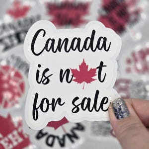 Sticker Canada is niet te koop, Canadese sticker. Canadian Pride-stickers, sterke sticker Canada, Kiss Cut-sticker, eenvoudig te verwijderen sticker