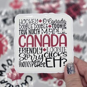 Canada Is Not For Sale Sticker, Canadian sticker. Canadian Pride Stickers, Canada Strong Sticker, Kiss Cut Sticker, Easy Peel Sticker