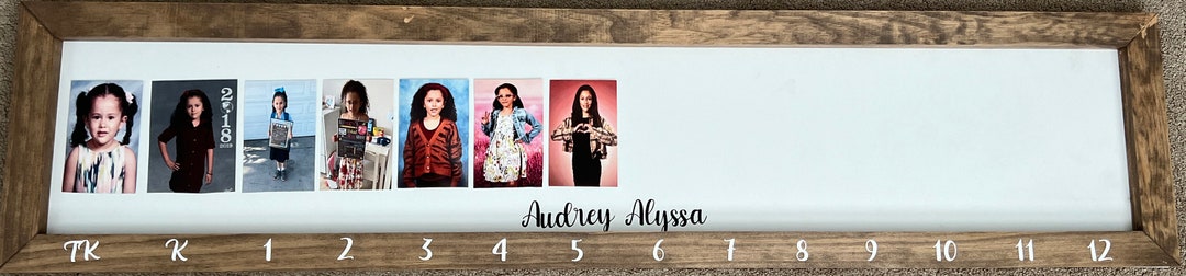 Personalized School Years Photo Frame - Etsy