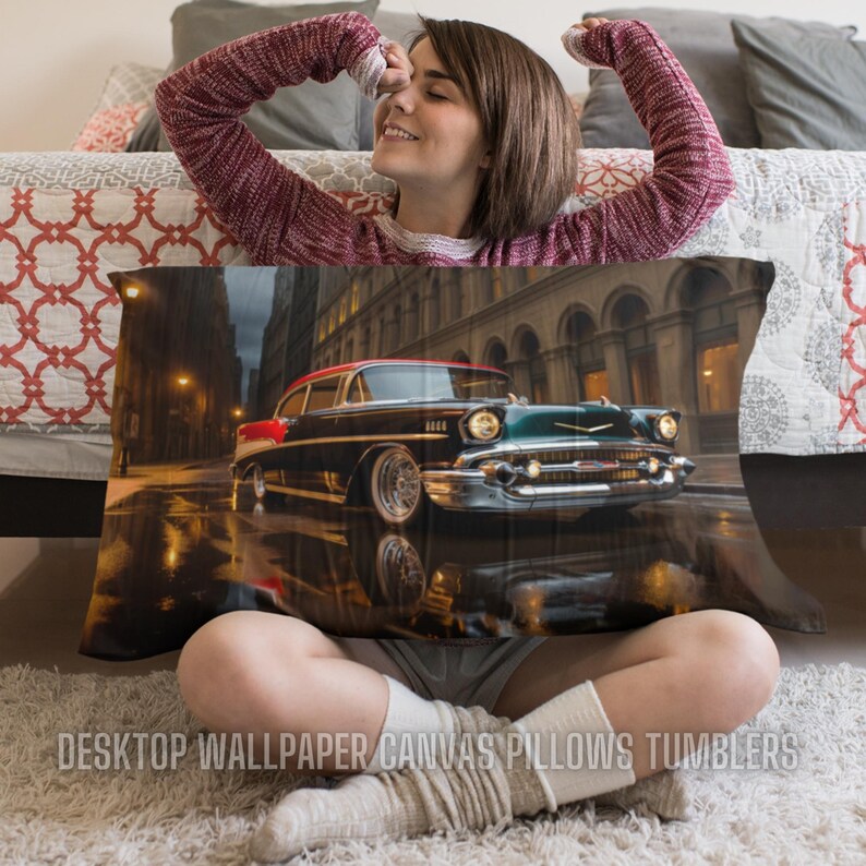 Vintage Muscle Car Night Drive Man Cave Gifts, Car Guy Gift Man Cave