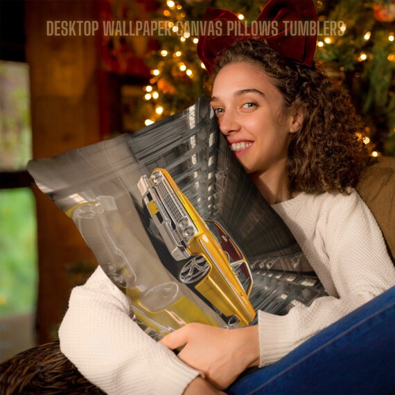 Unique Gift for Him: Yellow Lowrider Digital Download
