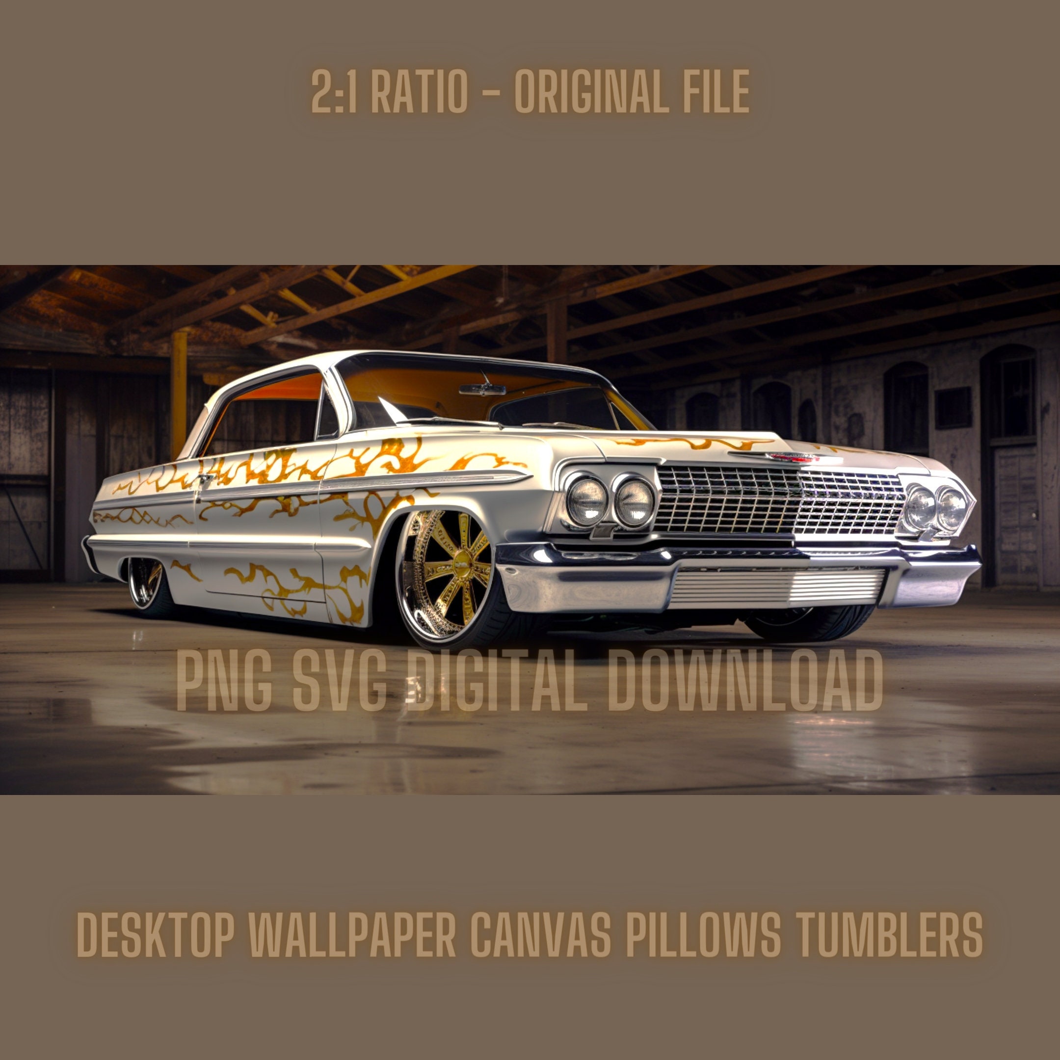 IMPALA インパラ ミラー 24k ゴールド 61 62 63 64 Goldboy | 1963-1964 63 64 Impala 24k Gold Plated Side