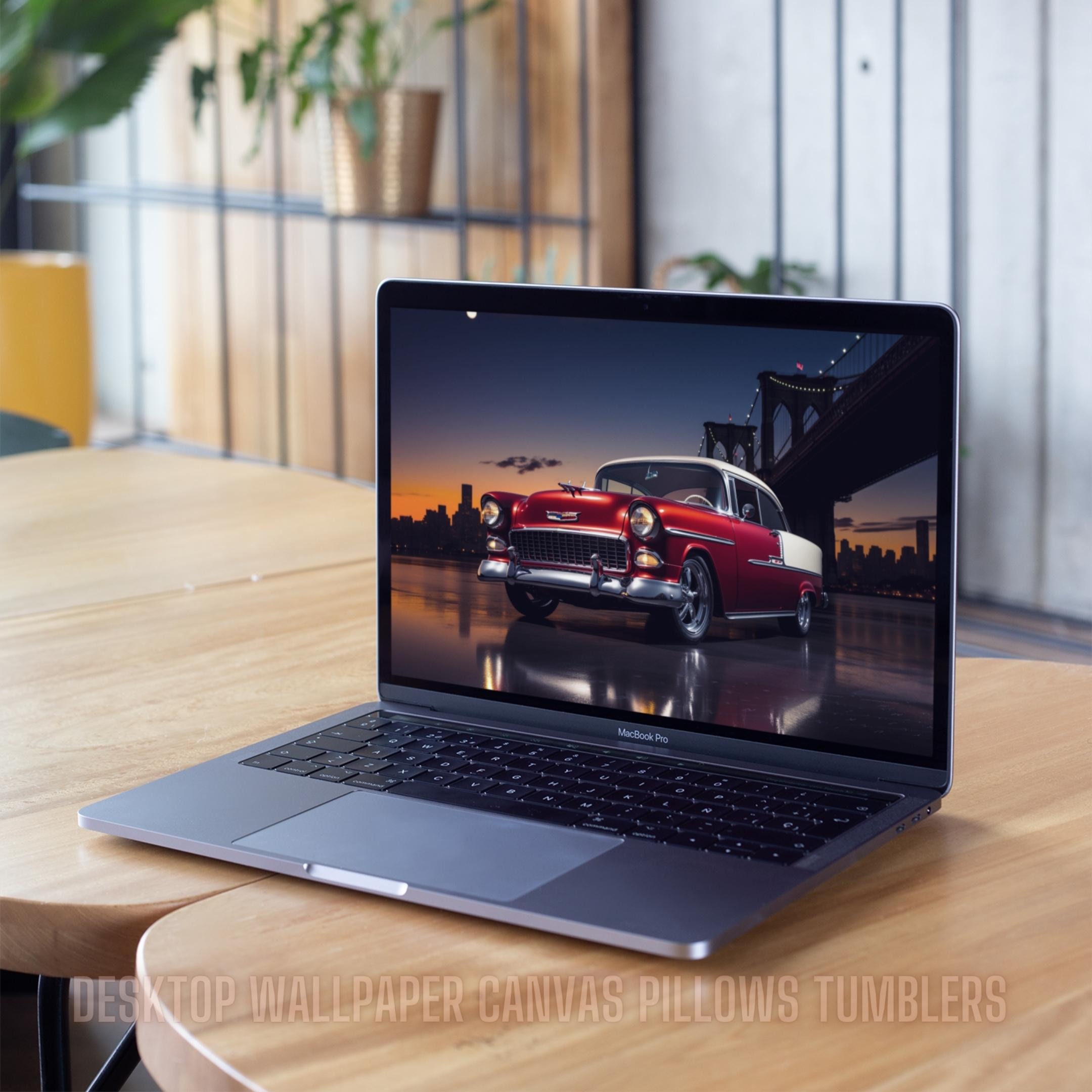 Red and White 55 Chevy Bel Air PNG 5 Aspect Ratio Bundle is Perfect for