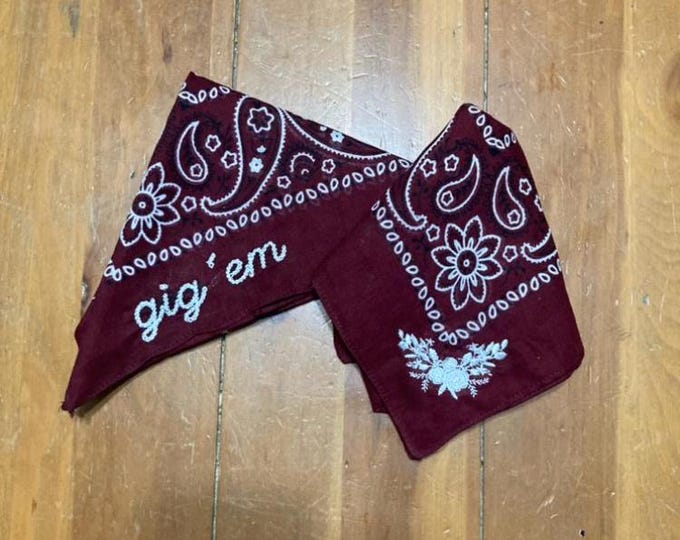 Texas A&M Collegiate Embroidered Game Day Bandana