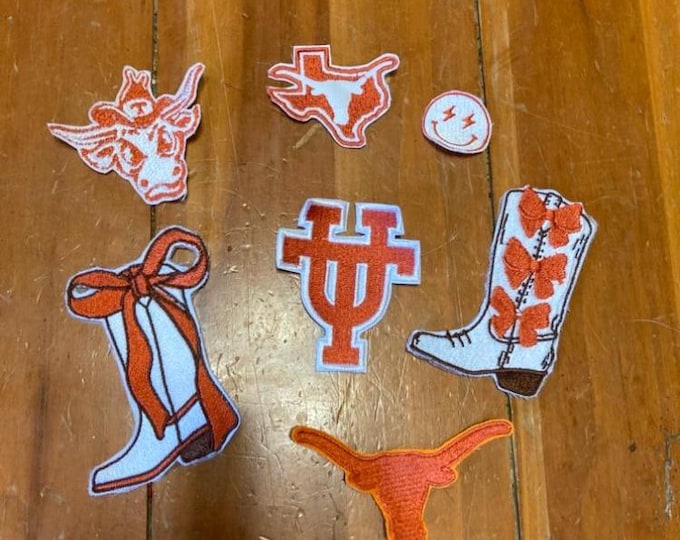 University of Texas Longhorns Collegiate Iron On Embroidered Patch