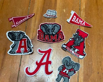 University of Alabama Roll Tide Collegiate Iron On Embroidered Patch