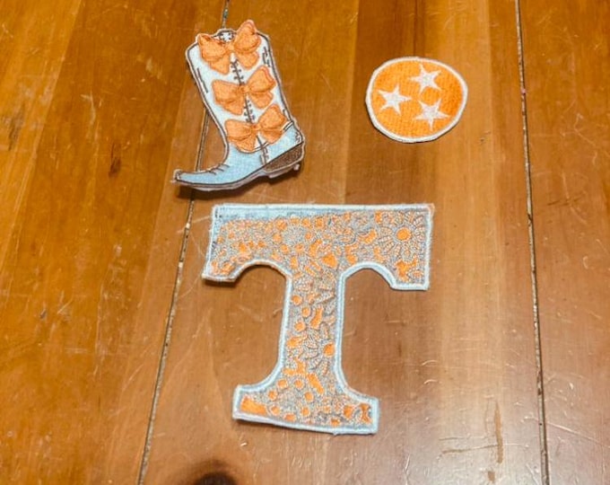 University of Tennessee Vols Collegiate Iron On Embroidered Patch