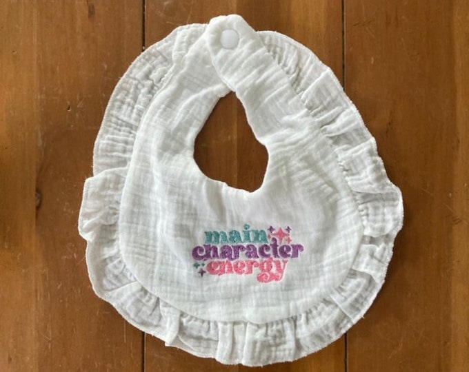 Funny Embroidered Baby Bib