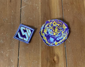 LSU Collegiate Iron On Embroidered Patch