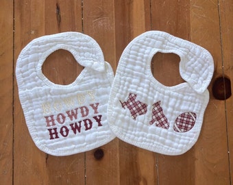 Texas A&M Embroidered Baby Bibs