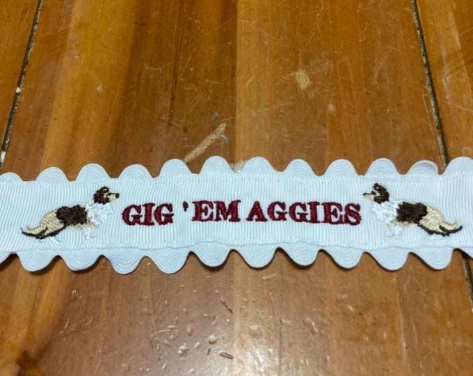 Collegiate Embroidered Custom Paci Clips