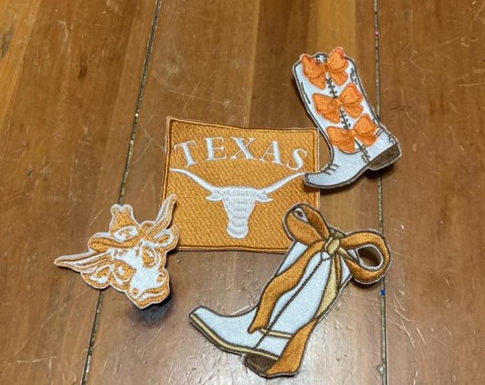 University of Texas Longhorns Collegiate Iron On Embroidered Patch
