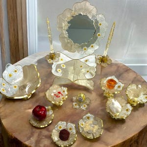 beige haftsin caramel haftseen set gold resin haftsin nowrooz norooz noroz persian new year sale no persian decor
