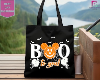 Disney Halloween Tote Bag, Boo Bash 2024, Halloween Gift, Mickey Halloween, Halloween Tote Bag, Mickey And Friends Bag