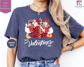 Daisy & Donald Duck Couple Shirt, Disney Valentine's Day Shirt, Donald Duck Love Tee, Daisy Valentines Shirt, Disney Tee