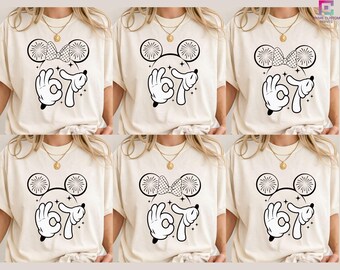 Disney Mickey and Minnie Six Seven Meme Shirt, Funny Number Six Seven Trendy Shirt, Mickey Couple 67 Holiday Party Sweatshirt