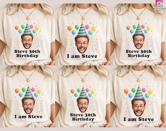 Funny Birthday Shirt, Birthday Photo Shirts, Matching Birthday Party Group Shirt, Custom Birthday Crew Shirts, Custom Face Shirt