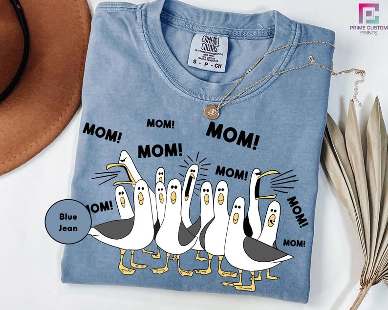 Camiseta de mamá de las gaviotas de Disney, Camiseta de mamá, mamá, mamá de las gaviotas de Buscando a Nemo, Regalo del Día de la Madre, Camiseta del Día de la Madre de Disney, Camiseta de las gaviotas de Nemo imagen 2