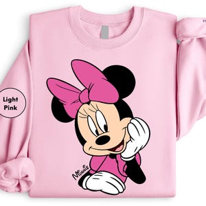 Disney Classic Minnie Mouse Shirt Retro Minnie T-Shirt for Disneyland Trip, Disneyland Holiday Family Matching Shirt, Disney Minnie Gift bild 3