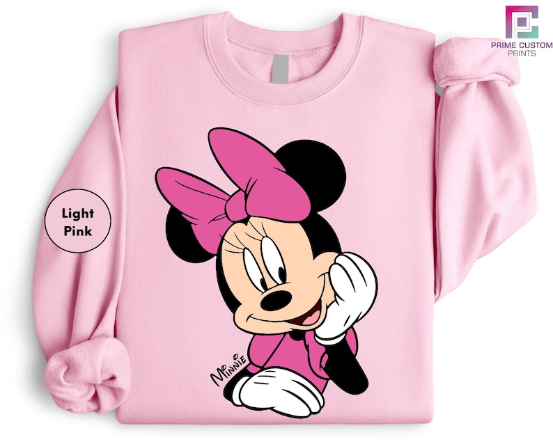 Disney Classic Minnie Mouse Shirt Retro Minnie T-Shirt for Disneyland Trip, Disneyland Holiday Family Matching Shirt, Disney Minnie Gift bild 3