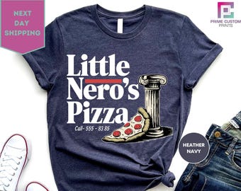 Little Nero's Pizza Shirt Home Alone Christmas Delivery Stocking Stuffer T-Shirt,  Ugly Shirt Gift Present T-Shirt