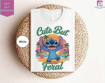 Cute But Feral Shirt, Kids Shirt, Meme Funny Raccoon Shirt, Gift for Kids, Raccoon T-Shirt, Animal Outfits, Retro Tee
