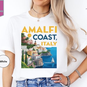 Amalfi Coast Shirt, La Dolce Vita, Italian Summer, Italy Vacation,  Summer Italia Tee, Womens Graphic Tee, Travel Tee
