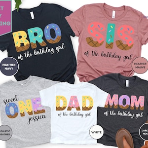 T-shirt anniversaire crème glacée, chérie, fête crème glacée, crème glacée assortie, fête deux bonbons, t-shirt un anniversaire, t-shirt anniversaire