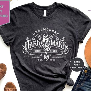 Wizard World Shirt, Dark Mark Tattoo Studio, Wizard Books Shirt, Book Reading Shirt, Wizard Vacation Shirt