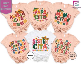 Cinco de Mayo Family Matching Shirt, Fiesta Group Matching Shirt, Mexican Fiesta Tee, My First Fiesta Shirt, Family Tee