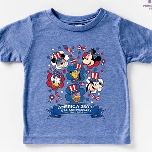 Mickey and Friends 4th July 2026 Shirt, Disney Independence Day Tee, Disneyland Family, Walt Disney World T-shirt image 2