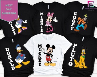 Retro Disney All Characters Shirt, Vintage Mickey and Friends Shirt, Disney Family Trip Shirt, Walt Disney World Shirt